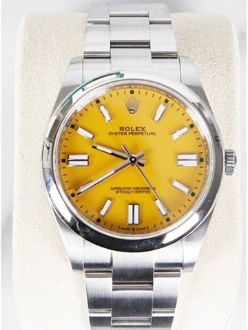 Oyster Perpetual 41 Yellow 21 Years - ROLEX - BALAAN 1