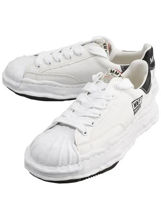 Blakey OG Sole Canvas Low Top Sneakers White - MAISON MIHARA YASUHIRO - BALAAN 2