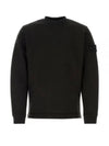 Ghost Piece Cotton Jersey Crew Neck Sweatshirt Black - STONE ISLAND - BALAAN 2