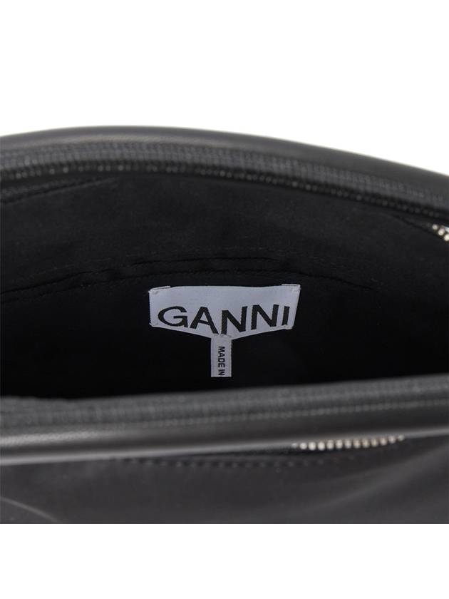 Knot Mini Nylon Shoulder Bag Black - GANNI - BALAAN 10