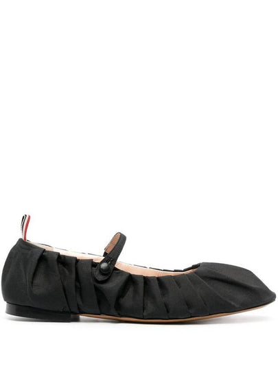 Silk Taffeta Thom John Ruched Ballerina Black - THOM BROWNE - BALAAN 2