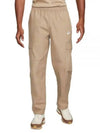 Club Men's Cargo Woven Track Pants Khaki - NIKE - BALAAN 2