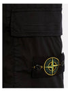 Compass Badge Bermuda Shorts Black - STONE ISLAND - BALAAN 6