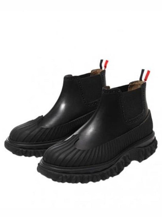 Boots Calf Leather Mid Top Chelsea Duck - THOM BROWNE - BALAAN 1