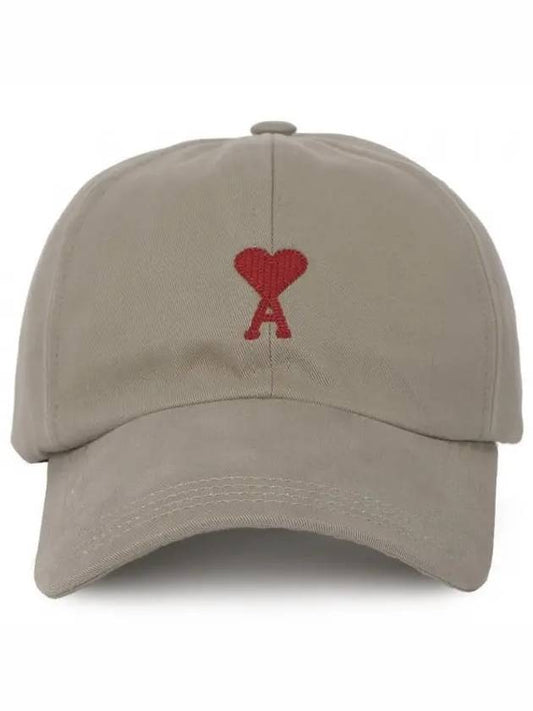 Heart Logo Embroidered Ball Cap UCP006 AW0041 2811 1026492 - AMI - BALAAN 1