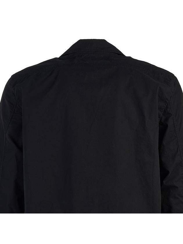 Logo Patch Cotton Long Sleeve Shirt Black - CP COMPANY - BALAAN 6