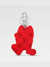 Men's LV Rabbit Bag Charm Key Holder Silver - LOUIS VUITTON - BALAAN 3