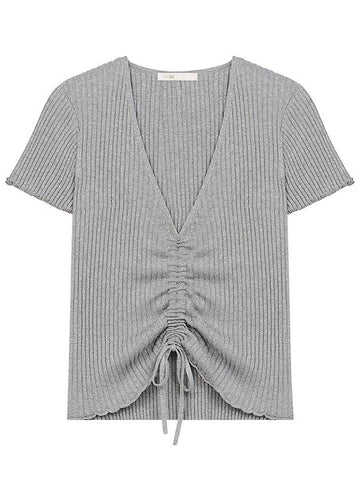 Women's Knit Top Gray - MAJE - BALAAN 1