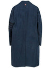 Men's Donegal Tweed 4 Bar Wool Single Coat Blue - THOM BROWNE - BALAAN 3