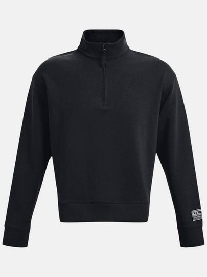 Summit Knit Half Zip Sweatshirt Black - UNDER ARMOUR - BALAAN 2