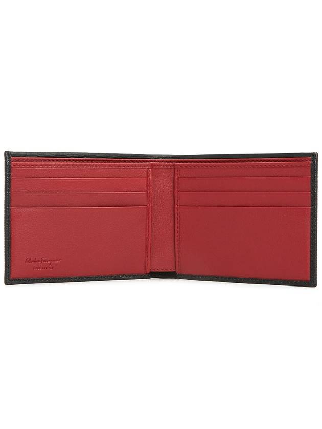 Gancini Half Wallet Black - SALVATORE FERRAGAMO - BALAAN 6