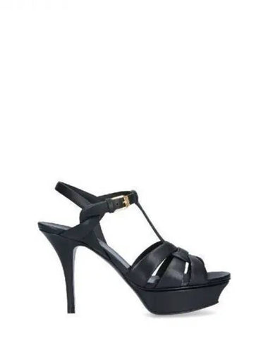 Tribute leather sandal heel 271800 - SAINT LAURENT - BALAAN 1