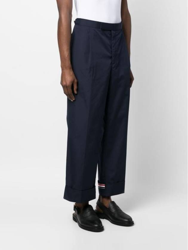 Typewriter Fit 5 Slacks Blue - THOM BROWNE - BALAAN 4