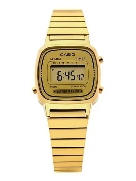 Vintage Digital Metal Watch Gold - CASIO - BALAAN 1