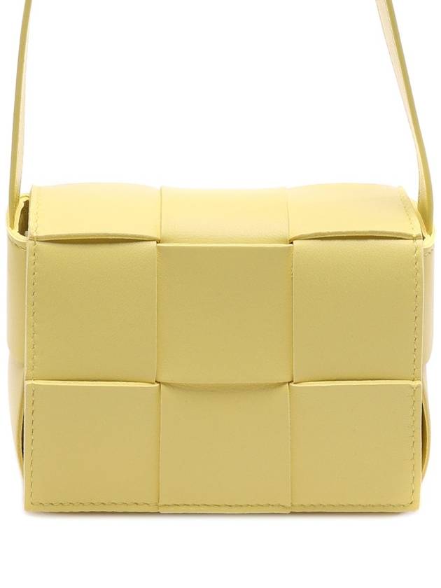 Intrecciato Cassette Small Cross Bag Sherbert - BOTTEGA VENETA - BALAAN 3