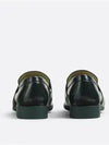 Leather Loafers Dark Green - BOTTEGA VENETA - BALAAN 7