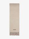 L'echarpe Moisson Embroidered Logo Alpaca Wool Muffler Beige - JACQUEMUS - BALAAN 2