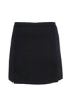 Short Cotton A-Line Skirt Black - COURREGES - BALAAN 4