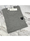 Heart patch short sleeve t shirt gray - COMME DES GARCONS PLAY - BALAAN 2