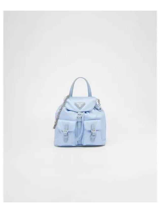 Re-Nylon Mini Backpack Light Blue - PRADA - BALAAN 2