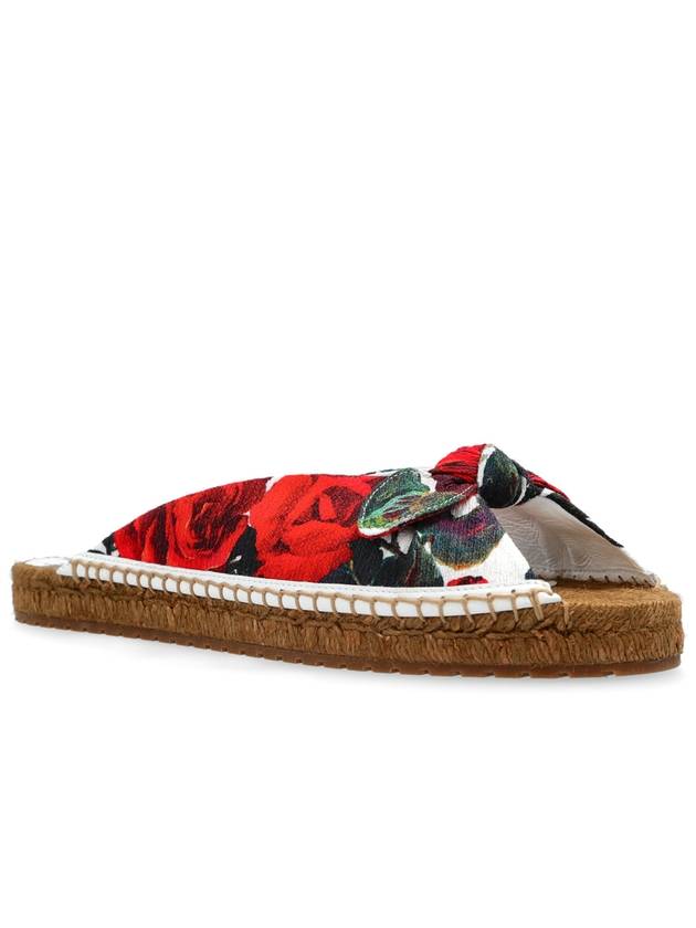 Dolce & Gabbana Floral Motif Slides, Women's, Multicolour - DOLCE&GABBANA - BALAAN 4