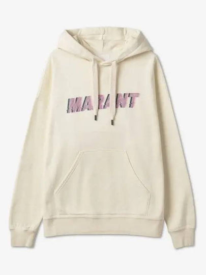 Miley Logo Cotton Hoodie Ivory - ISABEL MARANT - BALAAN 2