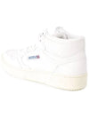 Men's Medalist Mid Goatskin High Top Sneakers White - AUTRY - BALAAN 3