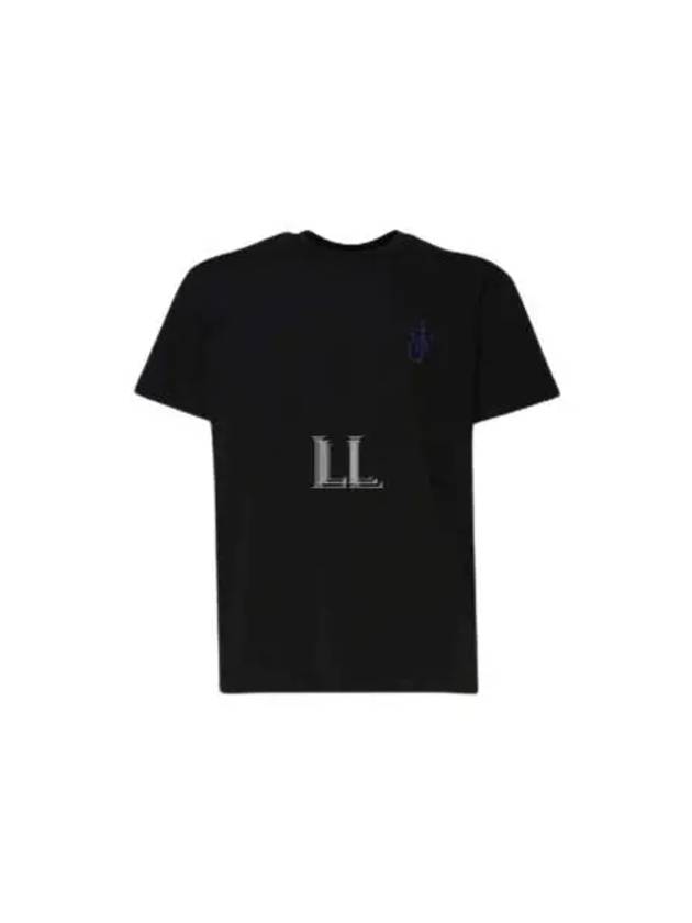 Logo Embroidered Back Print Short Sleeve T-Shirt Black - JW ANDERSON - BALAAN 2