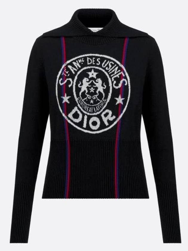 Cashmere Motif Turtleneck Black - DIOR - BALAAN 2