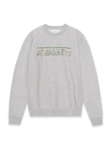 Ceremony crew neck gray melange - PALMES - BALAAN 1