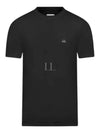 30/1 Jersey Logo Short Sleeve T-Shirt Black - CP COMPANY - BALAAN 2