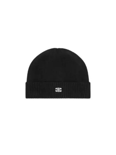 Triomphe Logo Beanie Black - CELINE - BALAAN 2