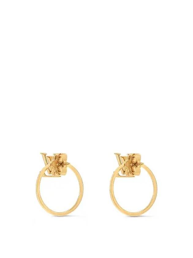 LV Eclipse Earrings Gold - LOUIS VUITTON - BALAAN 4