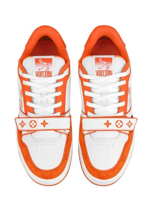 LV Velcro Trainer Orange - LOUIS VUITTON - BALAAN 2