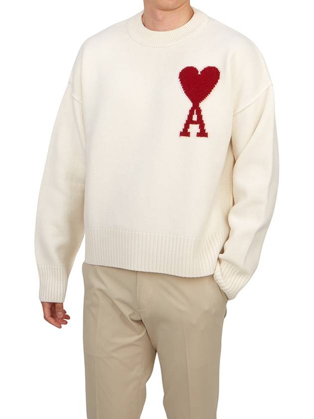 Big heart knit BFUKS006 018 154 Unisex 026 - AMI - BALAAN 4