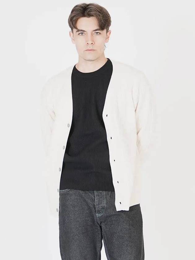 Silket Cable Y neck Cardigan Ivory - CHANCE'S NOI - BALAAN 3