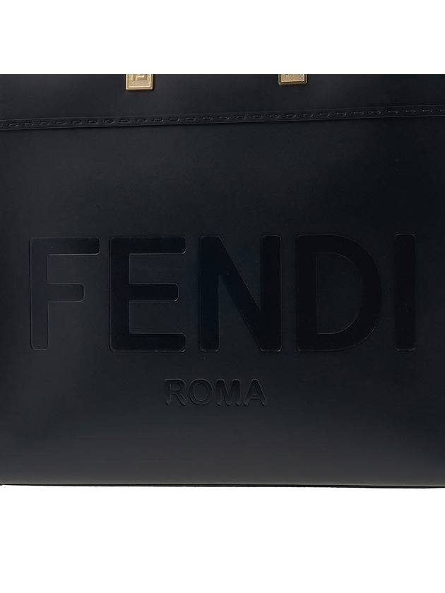 Sunshine Logo Medium Tote Bag Black - FENDI - BALAAN 8