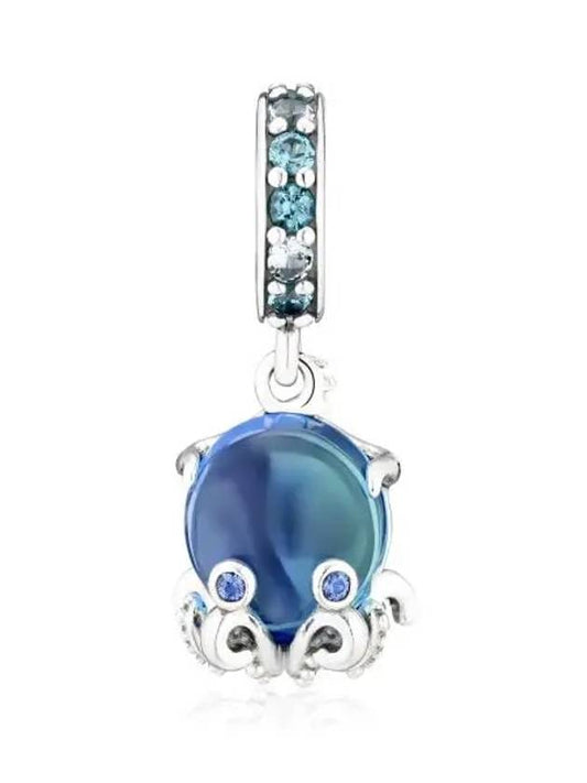 Murano Glass Cute Octopus Charm Silver - PANDORA - BALAAN 2