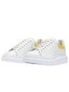 Yellow Tab Leather Oversole Low Top Sneakers White - ALEXANDER MCQUEEN - BALAAN 2