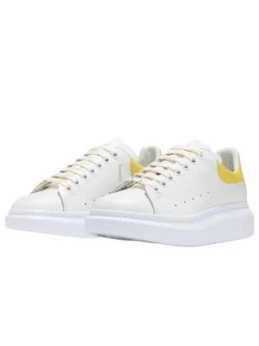 Yellow Tab Leather Oversole Low Top Sneakers White - ALEXANDER MCQUEEN - BALAAN 2