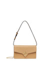 FF Diamond Chain Leather Shoulder Bag Brown - FENDI - BALAAN 2