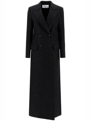 Tailored pressed wool double coat gray - HARRIS WHARF LONDON - BALAAN 1