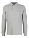 Embroidery Logo Long Sleeve Polo Shirt Grey - POLO RALPH LAUREN - BALAAN 2