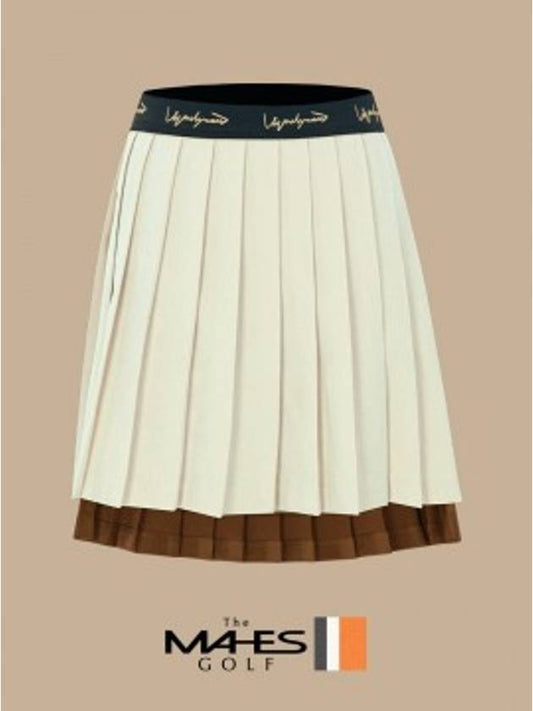 Skirt Shorts Orange Label Inverted Back Sagging Pleated Skirt GKW9154 - MAHES - BALAAN 1