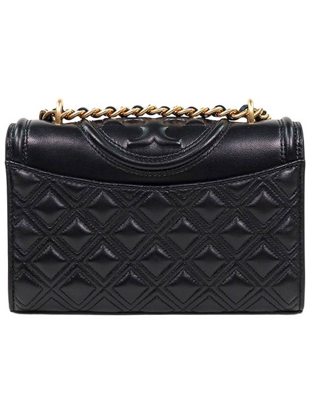 Small Fleming Convertible Shoulder Bag Black - TORY BURCH - BALAAN 3