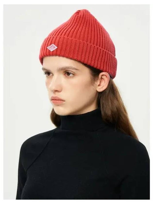 Women s rib knit cap orange domestic product - DANTON - BALAAN 1