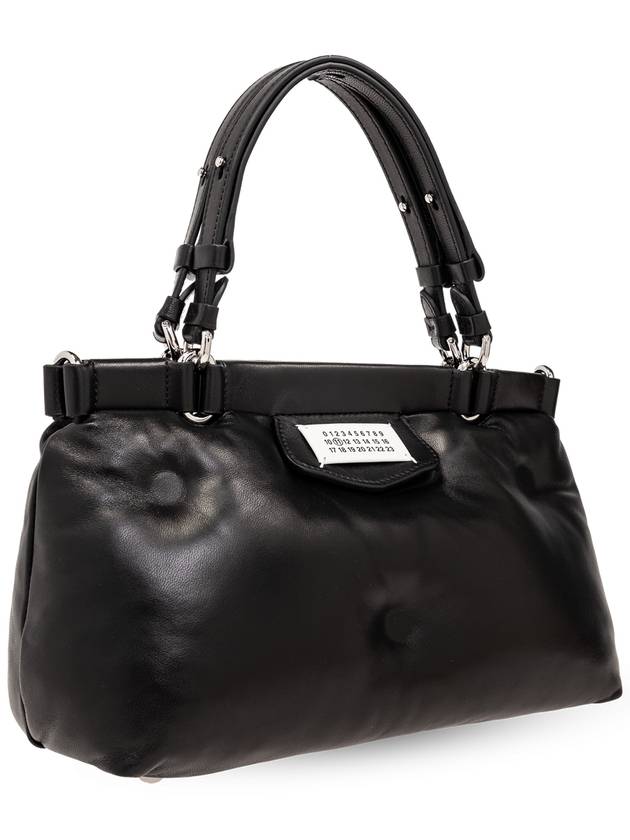 Small Glam Slam Leather Tote Bag Black - MAISON MARGIELA - BALAAN 5