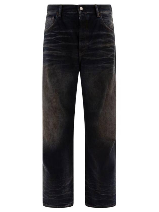 Loose Fit Wide Leg Denim Jeans Dark Blue - ACNE STUDIOS - BALAAN 1