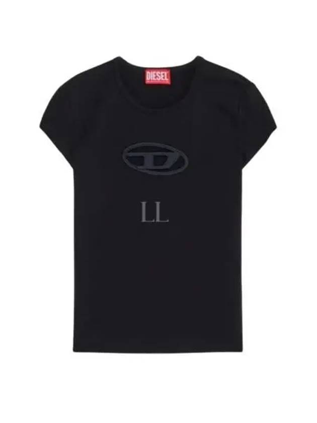 T Angie Peekaboo Logo Short Sleeve T-Shirt Black - DIESEL - BALAAN 2