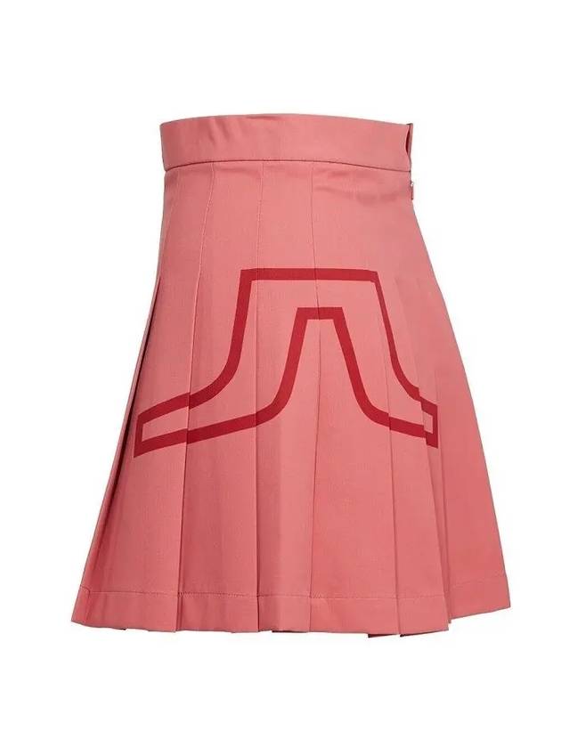 Women's Naomi Golf Pleated Skirt Faded Rose - J.LINDEBERG - BALAAN 3